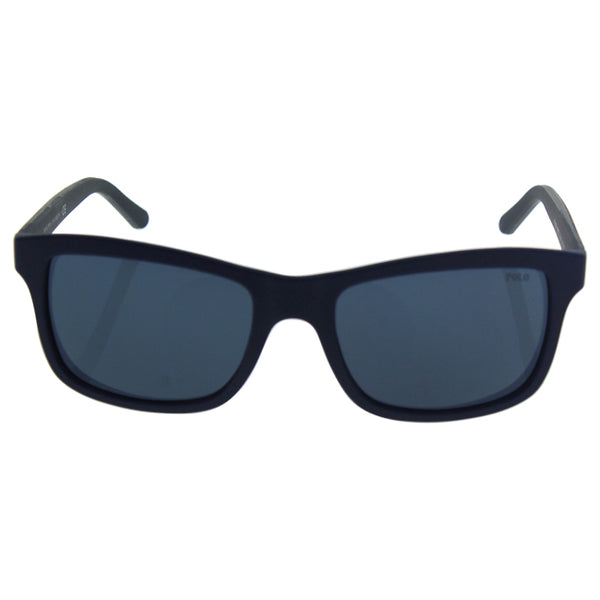 Ralph Lauren Polo Ralph Lauren PH 4095 5528/87 - Matte Blue/Smoke Blue by Ralph Lauren for Men - 57-19-140 mm Sunglasses