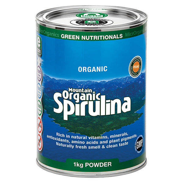 MicrOrganics Green Nutritionals Mountain Organic Spirulina 1kg Powder