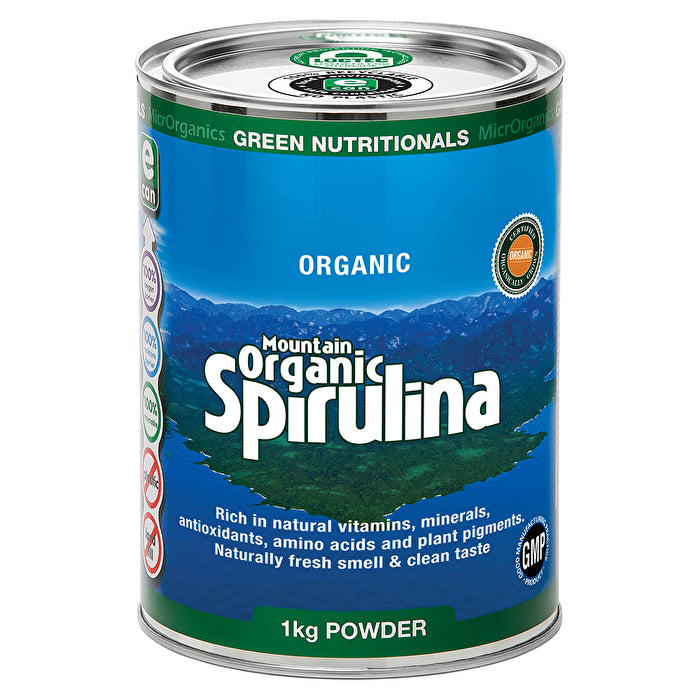 MicrOrganics Green Nutritionals Mountain Organic Spirulina 1kg Powder