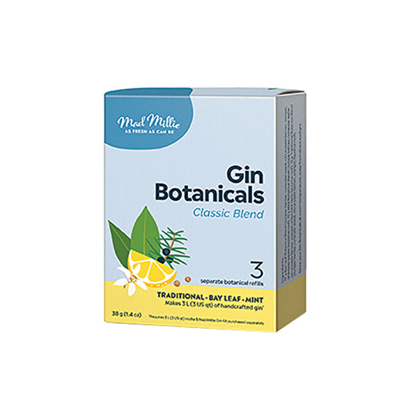 Mad Millie Gin Kit Botanicals Classic Selection (3 refills: traditional, bay leaf & mint)