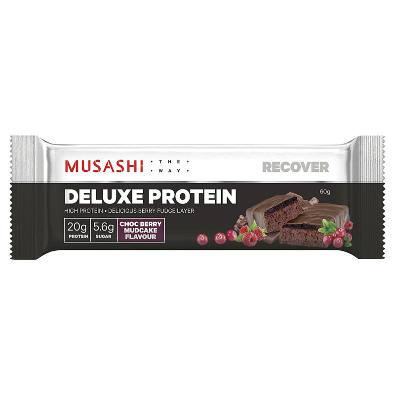 Musashi Deluxe Protein Choc Berry Mudcake 60g X 12