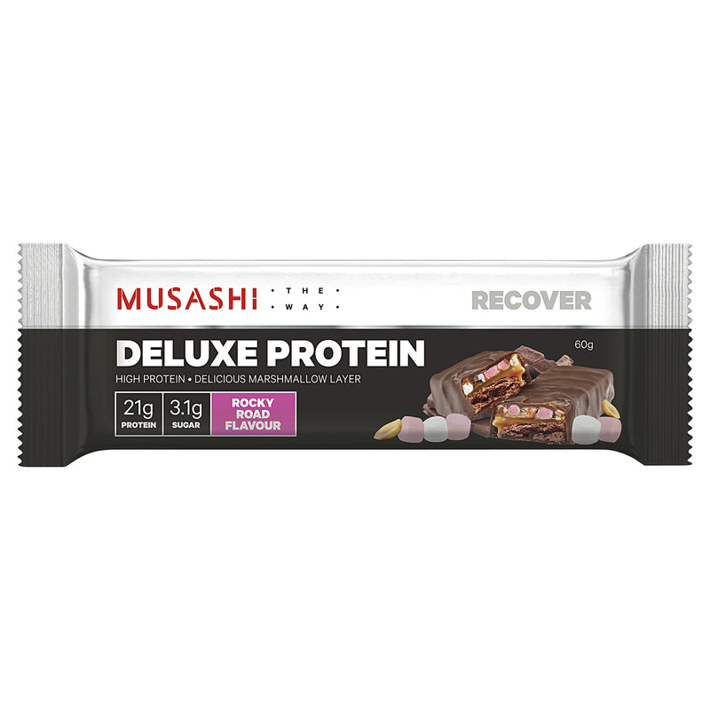 Musashi Deluxe Protein Rocky Road 60g X 12