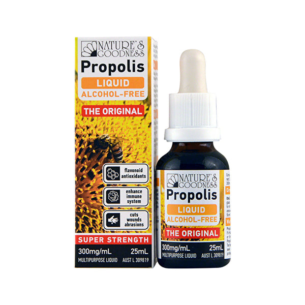 Nature's Goodness Propolis Alcohol-Free Liquid Super Strength 300mg/ml 25ml