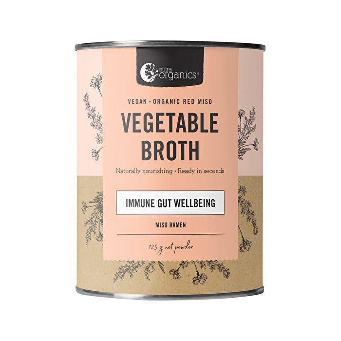 Nutra Organics Broth Vegetable table Miso Ramen 125g