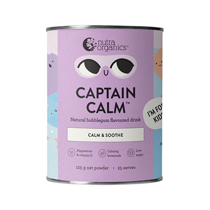 Nutra Organics Organic Captain Calm (Calm & Soothe) Bubblegum 125g