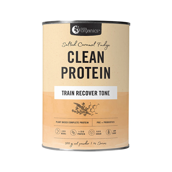 Nutra Organics Clean Protein Salted Caramel Fudge 500g