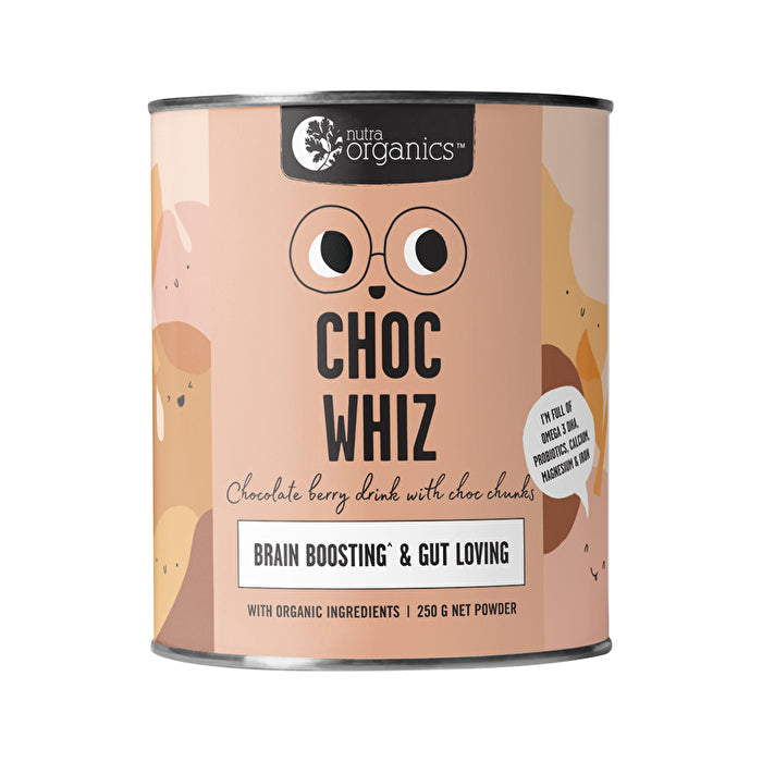 Nutra Organics Choc Whiz (Brain Boosting & Gut Loving) 250g