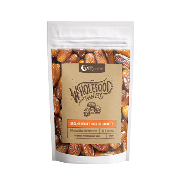 Nutra Organics Wholefood Pantry Organic Deglet Nour Pitted Dates 400g