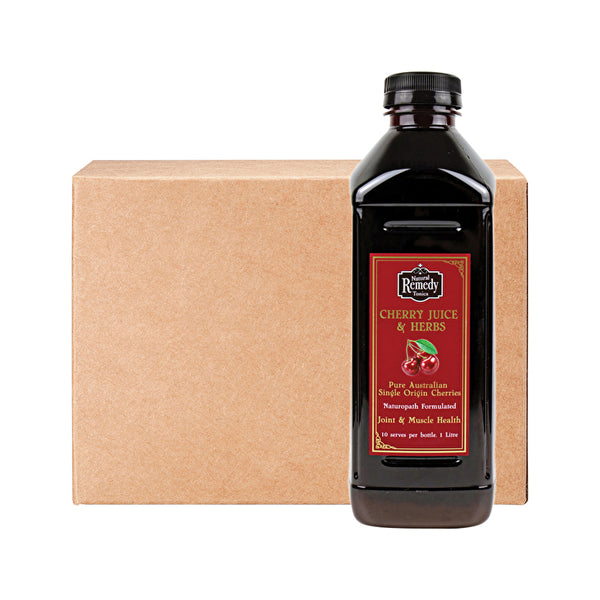Natural Remedy Tonics Cherry Juice & Herbs 1L x 12 Pack