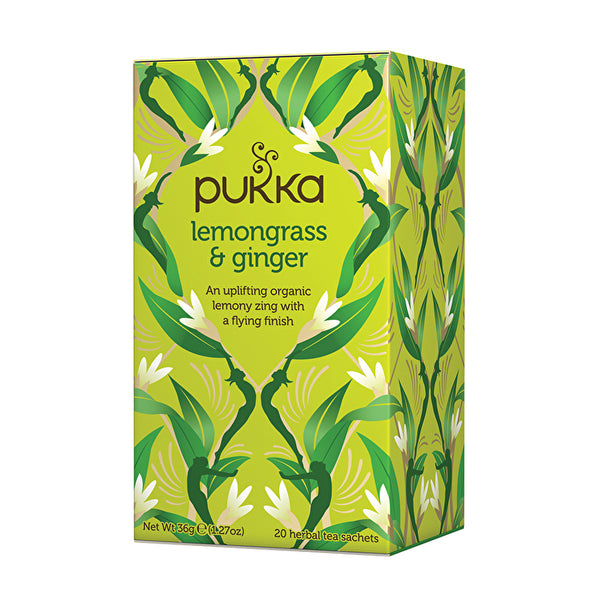 Pukka Organic Lemongrass & Ginger x 20 Tea Bags