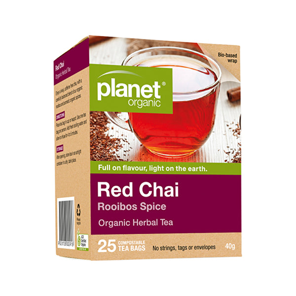 Planet Organic Organic Herbal Tea Red Chai (Rooibos Spice) x 25 Tea Bags