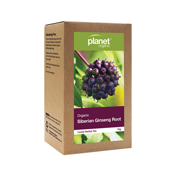 Planet Organic Organic Siberian Ginseng Root Loose Leaf Tea 75g