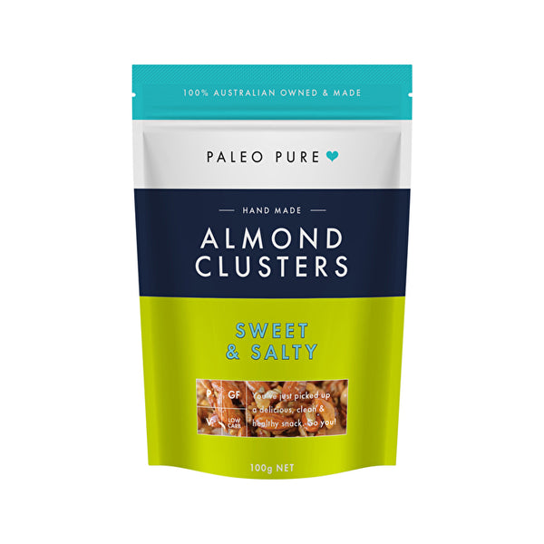 Paleo Pure Almond Clusters Sweet & Salty 100g