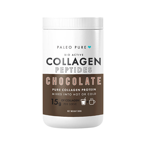 Paleo Pure Bio Active Collagen Peptides (Pure Collagen Protein) Chocolate 300g