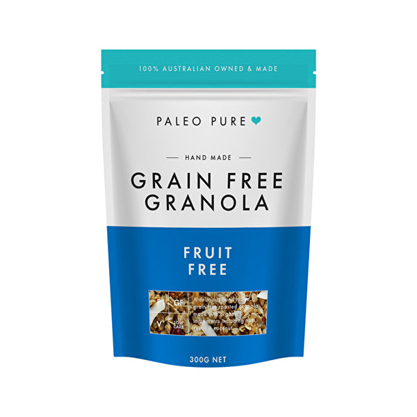 Paleo Pure Organic Grain Free Granola 100% Fruit Free 300g