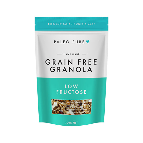 Paleo Pure Organic Grain Free Granola Low Fructose 300g