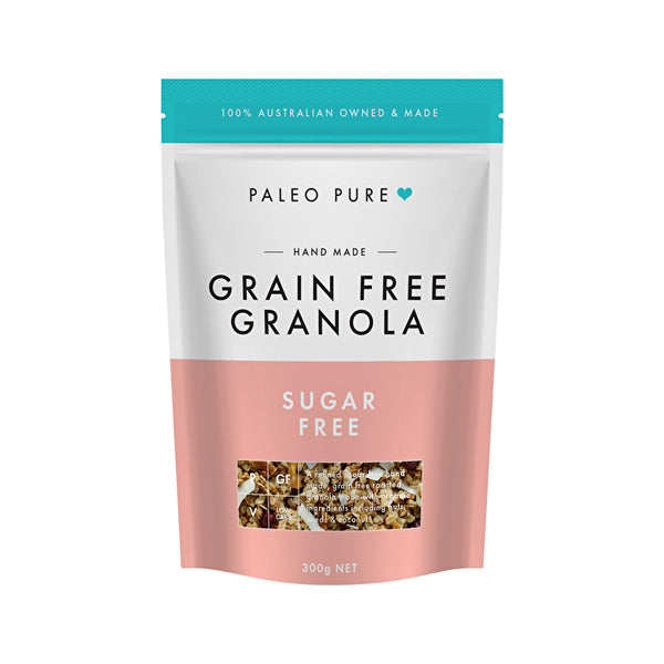 Paleo Pure Organic Grain Free Granola Sugar Free 300g