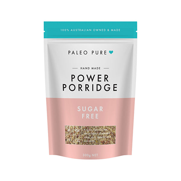 Paleo Pure Organic Creamy Grain Free Power Porridge Sugar Free 300g