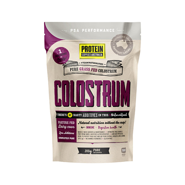 Protein Supplies Australia Colostrum (Grass Fed) Pure - 20% Immunoglobulin (IgG) 200g