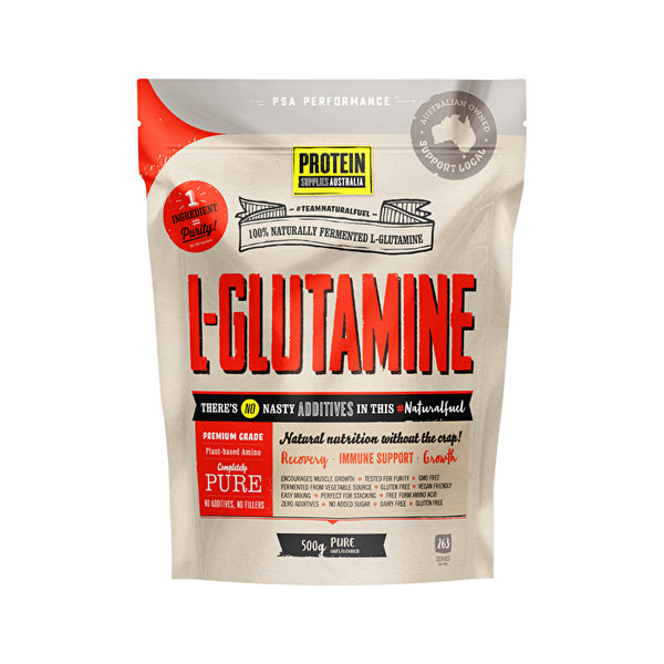 Protein Supplies Australia L-Glutamine (Plant-based) Pure 500g