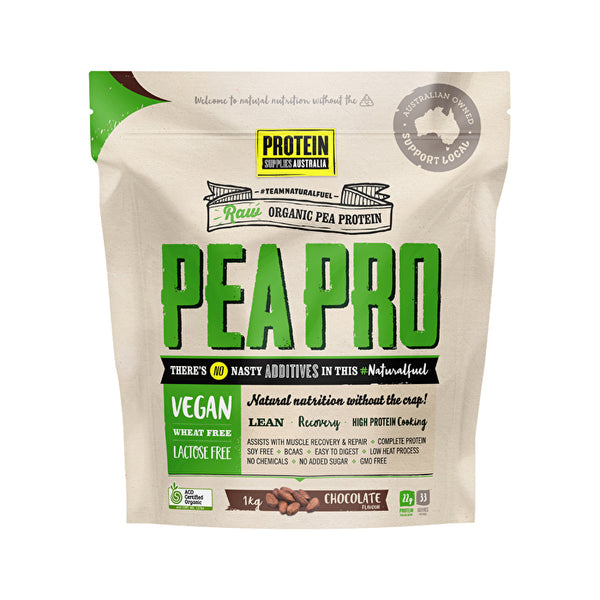 Protein Supplies Australia PeaPro (Raw Pea Protein) Chocolate 1kg