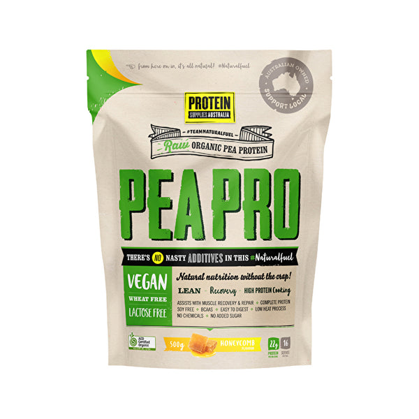 Protein Supplies Australia PeaPro (Raw Pea Protein) Honeycomb 500g
