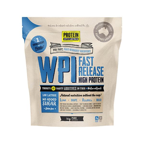 Protein Supplies Australia WPI (Whey Protein Isolate) Pure 1kg