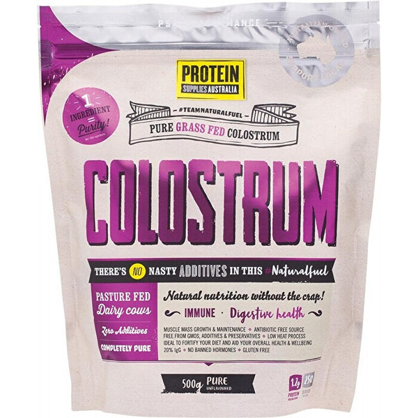 Protein Supplies Australia Colostrum (Grass Fed) Pure - 20% Immunoglobulin (IgG) 500g