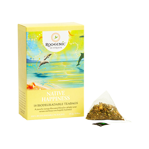 Roogenic Australia Native Happiness x 18 Tea Bags