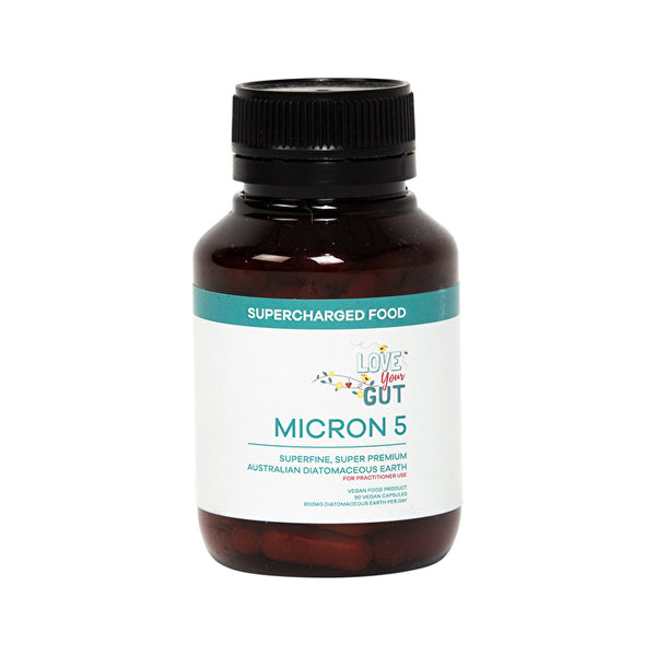 Supercharged Food Love Your Gut Micron 5 (Diatomaceous Earth) 90vc