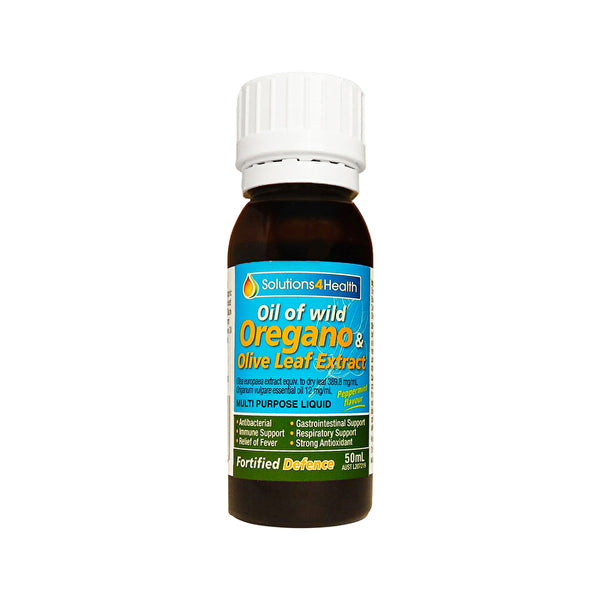 Solutions 4 Health Fortified Defence (Oil Of Wild Oregano & Olive Leaf Extract) 50ml