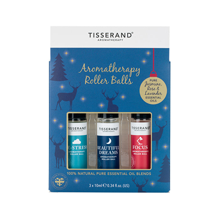 Tisserand Roller Ball Kit Blue Reindeer 10ml x 3 Pack