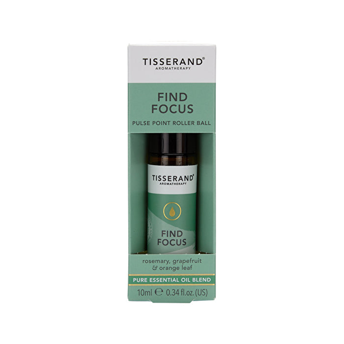 Tisserand Essential Oil Blend Pulse Point Roller Ball Find Focus 10ml