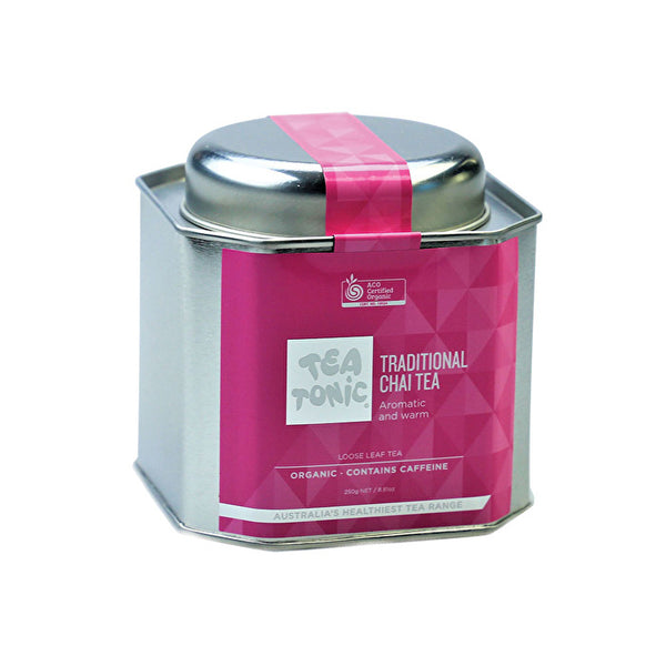 Tea Tonic Organic Traditional Chai Tea Tin 250g