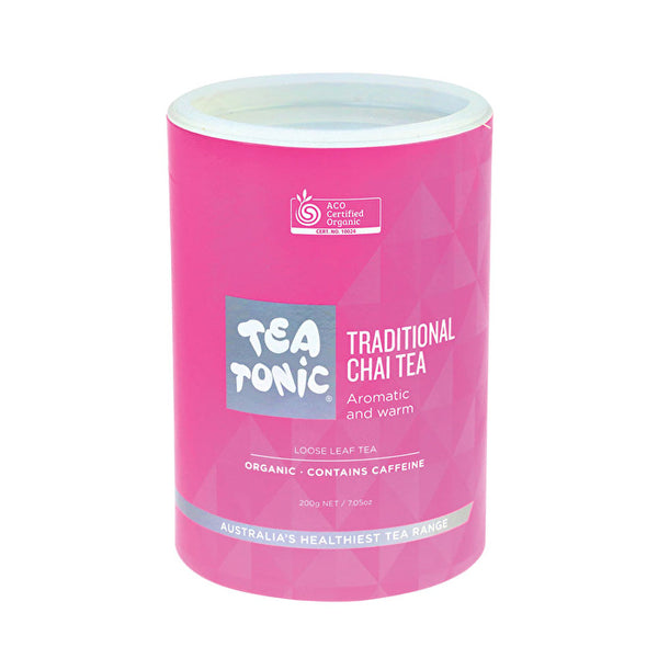 Tea Tonic Organic Traditional Chai Tea Tube 200g