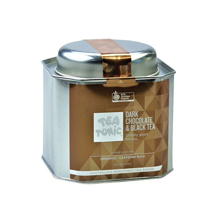 Tea Tonic Organic Dark Chocolate & Black Tea Tin 250g