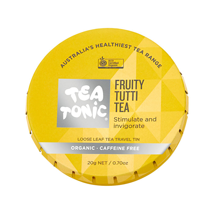 Tea Tonic Organic Fruity-Tutti Tea Travel Tin 20g – Fresh Beauty Co.