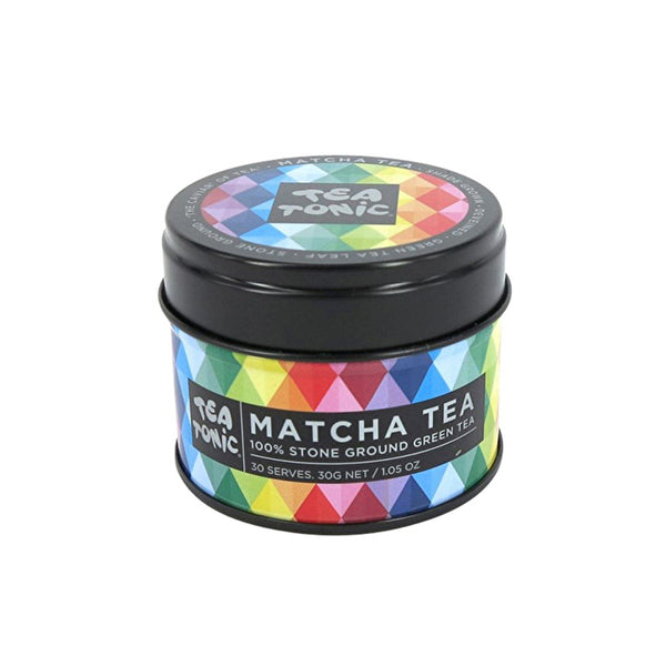 Tea Tonic Organic Matcha Green Tea Peach Tin 30g