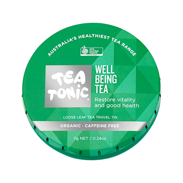 Tea Tonic Organic Well-Being Tea Travel Tin 7g