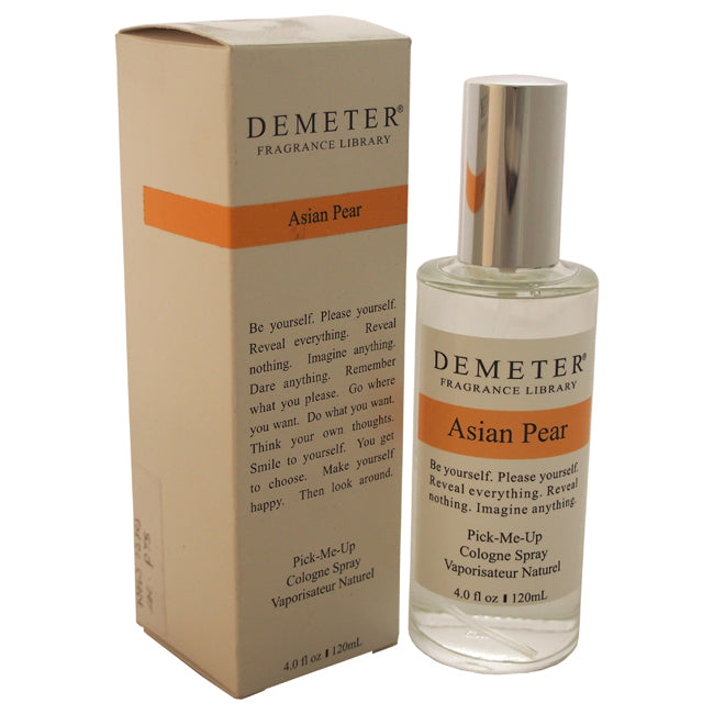 Demeter Asian Pear by Demeter for Unisex - 4 oz Cologne Spray