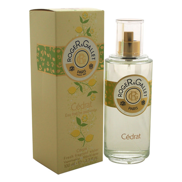 Roger & Gallet Cedrat Citron by Roger & Gallet for Unisex - 3.3 oz Fresh Fragrant Water Spray