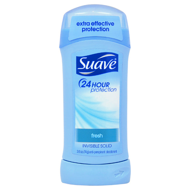 Suave 24 Hour Protection Fresh Invisible Solid Anti-Perspirant Deodorant Stick by Suave for Unisex - 2.6 oz Deodorant Stick