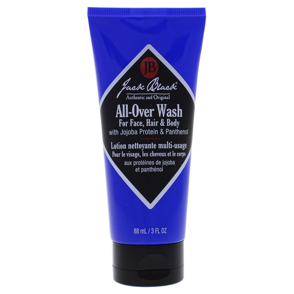 Jack Black All-Over Wash for Face Hair and Body by Jack Black for Men - 3 oz Body Wash