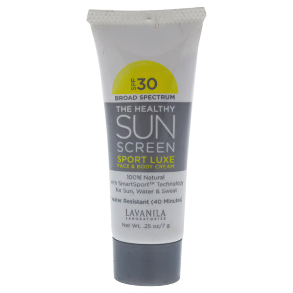 Lavanila Sport Luxe SPF 30 For Face and Body Cream by Lavanila for Unisex - 0.25 oz Body Cream