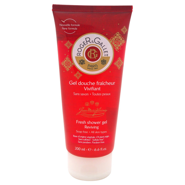 Roger & Gallet Jean Marie Farina Fresh Shower Gel Reviving by Roger & Gallet for Unisex - 6.6 oz Shower Gel