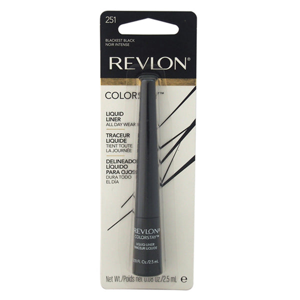 Revlon Colorstay Liquid Eyeliner #251 Blackest Black by Revlon for Unisex - 0.08 oz Eyeliner