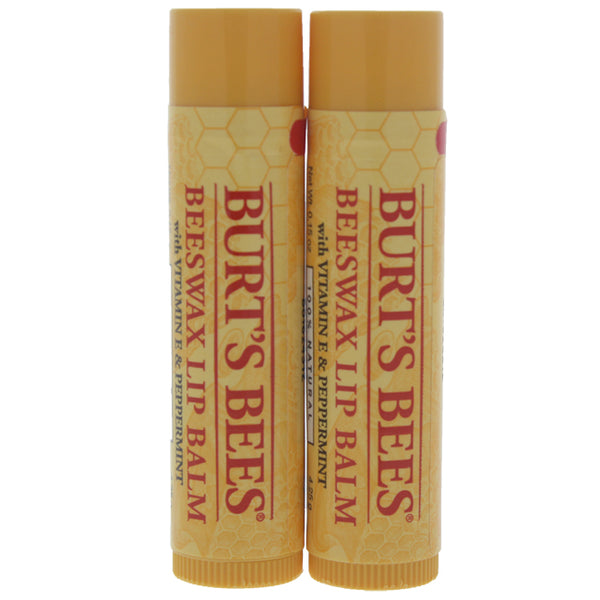 Burts Bees Beeswax Lip Balm Twin Pack by Burts Bees for Unisex - 2 x 0.15 oz Lip Balm