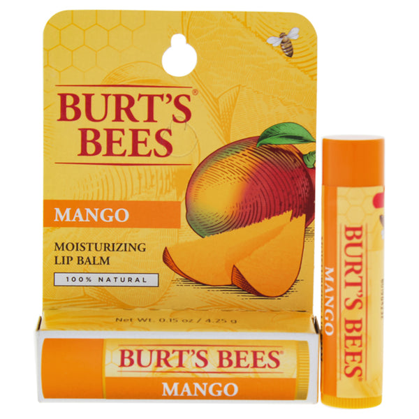 Burts Bees Mango Moisturizing Lip Balm Blister by Burts Bees for Unisex - 0.15 oz Lip Balm