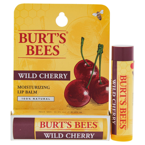 Burts Bees Wild Cherry Moisturizing Lip Balm Blister by Burts Bees for Unisex - 0.15 oz Lip Balm