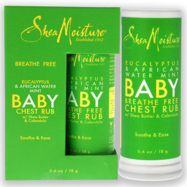 Shea Moisture Eucalyptus and African Water Mint Baby Chest Rub by Shea Moisture for Unisex - 0.6 oz Ointment